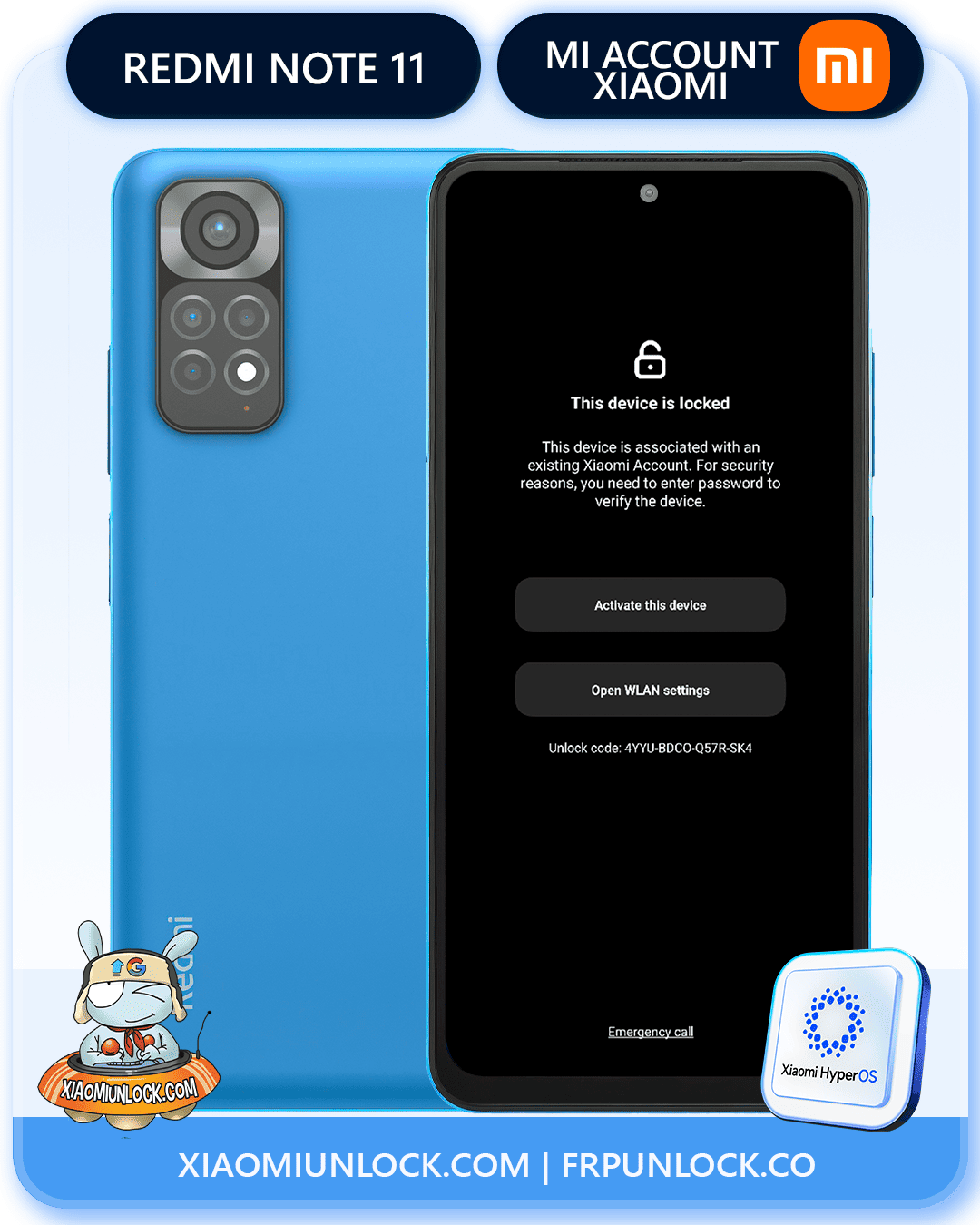 Remove Xiaomi Mi Account Redmi Note 11